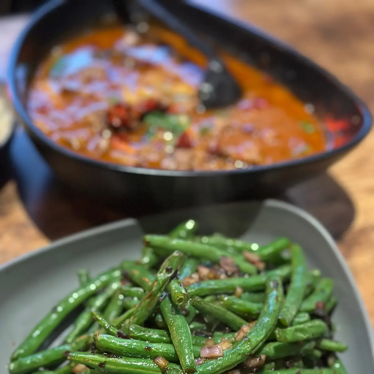sauteed string beans v 干煸四季豆